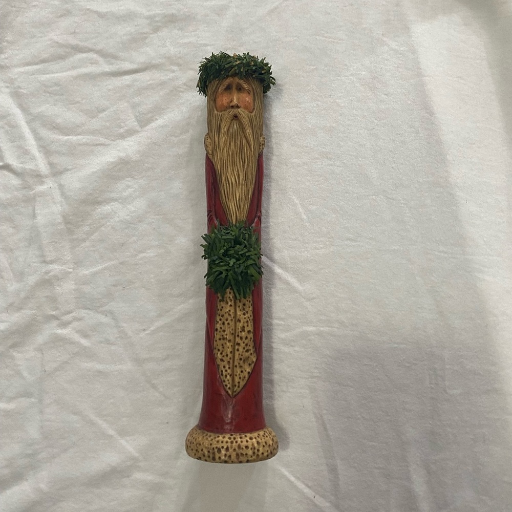 santa candle stick holder